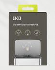EKO Deodorizer Pod Kit with Refillable Holder, Plant-Based Odor Eliminator for Trash Can