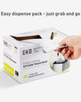 Code F - 13 Gallon Easy-Dispense Roll Trash Bag - 60 Count (50L)