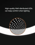 iMira Pro 8" 1X/5X Double Sided Sensor Mirror - Stainless Steel – High-quality Well-distributed LEDs can keep comfort when lighting