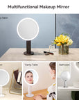 EKO iMira Ultra Clear 8" Sensor Mirror - Dark Gray 1X/5X – Multifunctional Makeup Mirror