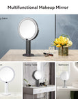 EKO iMira Pro 8" 1X/5X Double Sided Sensor Mirror - Pearl White – Multifunctional Makeup Mirror