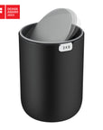 EKO Fandy Table Bin with Swing-Top Lid - Black 1.5L / 0.4 Gal – Swing Lid