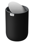Fandy Table Bin with Swing-Top Lid - Black 2.2L / 0.58 Gal