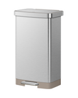 Hudson 75 Liter / 20 Gallon Step Can with Bag Compartment - Stainless Steel