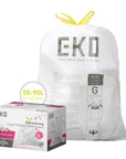 Code G - 21 Gallon Easy-Dispense Roll Trash Bag - 60 Count (80L) -Fresh Floral Scent