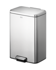 Maxwell Dual Compartment 20L+25L Step Trash Can-Stainless Steel