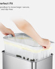 Code J - 12.9 Gallon (45-49L) Easy-Dispense Roll Trash Bag - 440 Count