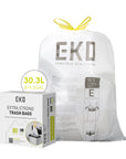 Code E - 8 Gallon Easy-Dispense Roll Trash Bag - 80 Count (30.3-36L)