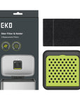 Odor Filter Kit – 2-Pack Strong Odor Absorber and Deodorizer with Filter Case for Trash Cans