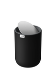 Fandy Table Bin with Swing-Top Lid - Black 2.2L / 0.58 Gal