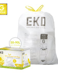 Code G -21 Gallon Easy-Dispense Roll Trash Bag - 60 Count-Lemon Scent