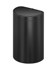 Mirage Semi-Round 47 Liter / 12.4 Gallon Motion Sensor Trash Can - Matte Black