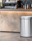 Urban 21 Gallon Semi-Round Open Top Waste Bin, 80L – Fits Under Counter