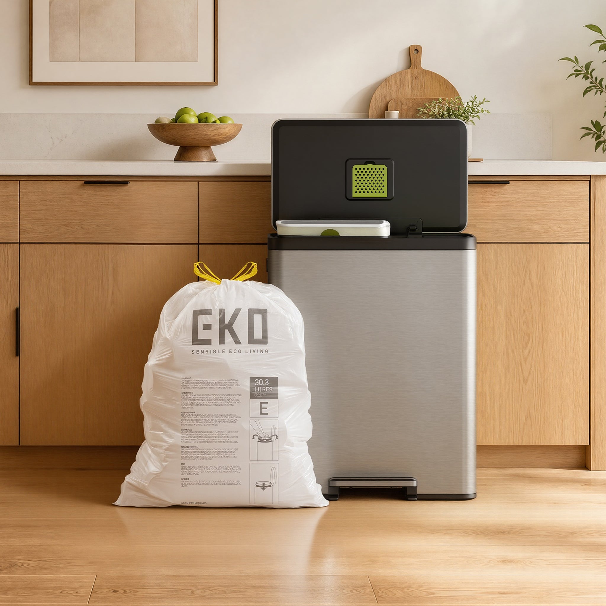 Code E - 8 Gal Easy-Dispense Roll Trash Bag - 80 Count – Home by EKO