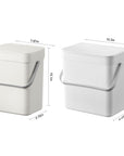 Puro II Compost Bin with Swing Lid - White 7L / 1.85 Gal
