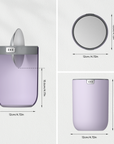 Fandy Table Bin with Swing-Top Lid - Lavender 1.5L / 0.4 Gal