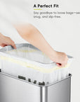 Code J - 12.9 Gallon (45-49L) Easy-Dispense Roll Trash Bag - 60 Count