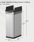 EKO Phantom-T Sensor Can – 50L / 13.2 Gal – Dimensions