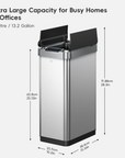 Phantom-T 50L / 13.2 Gal Sensor Can with Dual Wing Lid
