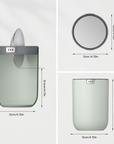 Fandy Table Bin with Swing-Top Lid - Sage 1.5L / 0.4 Gal