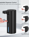 EKO Aroma Smart Liquid Soap Dispenser - Matte Black – Adaptable Dispense Control - Customize your soap volume with a simple touch