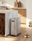 EKO 45 lb Stainless Steel Pet Food Storage Container with Lockable Airtight Lid