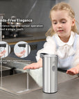 EKO Deluxe Aroma Smart Liquid Soap Dispenser - Stainless Steel – Hands-Free Elegance