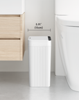 Brio 10L / 2.6 Gallon in White Compact Design Motion Sensor Trash Can