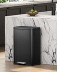 Madison Step Can with Liner – 50L / 13.2 Gal – Matte Black
