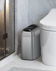 Astro 10L / 2.6 Gallon Slim Sensor Trash Can with Butterfly Lid-Matte Stainless Steel