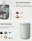 Fandy Table Bin with Swing-Top Lid - Sage 1.5L / 0.4 Gal