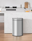 Mirage Semi-Round Motion Sensor Trash Can, 47 Liter / 12.4 Gallon