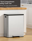 EKO EcoCasa II Step Recycling Can - Dual Compartment 36L+24L – EKO Dual Compartment Recycling Trash Can