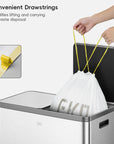 Code M -10.6 Gallon Easy-Dispense Roll Trash Bag - 240 Count