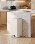 Marina 50 Liter / 13 Gallon Vanilla Step Trash Can