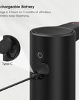 EKO Aroma Smart Liquid Soap Dispenser - Matte Black – Rechargeable Battery - Charge in 2 hours for 3 months of effortless, touchless soap dispensing