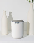 EKO Fandy Table Bin with Swing-Top Lid - White 1.5L / 0.4 Gal – Stylish