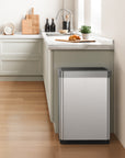 EKO Mirage-X Sensor Trash Can with Liner – 47Liter / 12.4 Gallon - Stainless Steel – Kitchen