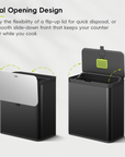Deluxe Puro Compost Bin with Liner - 7L / 1.85 Gal (Matte Black)