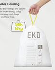 Code J - 12.9 Gallon (45-49L) Easy-Dispense Roll Trash Bag - 60 Count