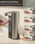 Aroma Pro 13.5 fl oz Touchless Automatic Liquid Soap Dispenser-Stainless Steel