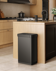 EcoNova 13 Gallon/50 Liter Motion Sensor Trash Can-Matte Black