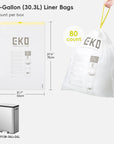 Code E - 8 Gallon Easy-Dispense Roll Trash Bag - 320 Count