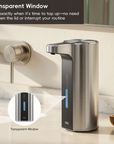 Aroma Pro 13.5 fl oz Touchless Automatic Liquid Soap Dispenser-Stainless Steel