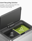 Econova 30L+30L Dual Compartment Motion Sensor Trash Can