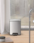 Madison Step Can With Liner - 6L / 1.6 Gal - Stainless Steel