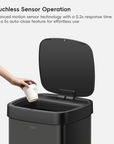 EcoSmart 80L / 21 Gallon Motion Sensor Trash Can - Matte Black