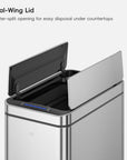 Deluxe Phantom Motion Sensor Trash Can Stainless Steel 45 L / 11.9 Gal