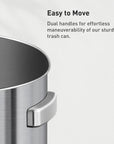 EKO Urban Round Open Top Can Commercial Grade - 60L / 16 Gal – Easy to Move