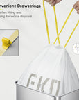 Code J - 12.9 Gallon (45-49L) Easy-Dispense Roll Trash Bag - 60 Count